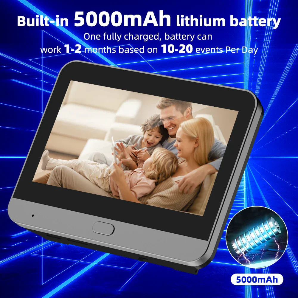 WiFi Smart Peephole Camera Doorbell