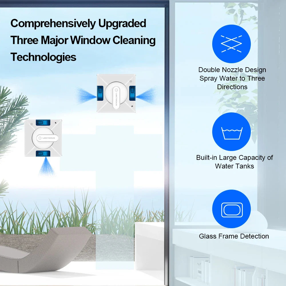 NNEOBA Smart Robot Window Cleaner - White